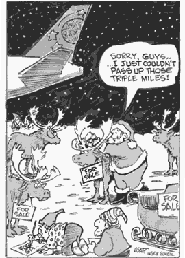 Frequent Flyer Funnies - Santa Miles