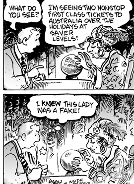 Frequent Flyer Funnies - Fortune Teller